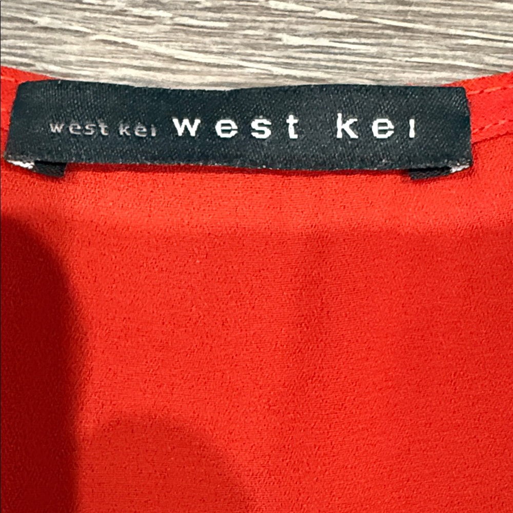 West Kei Vibrant Red Blouse - Picture 2 of 4